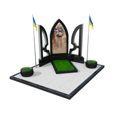 Гранітний пам'ятник для військових М154