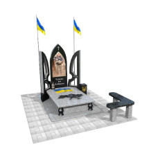 Гранітний пам'ятник для військових М158